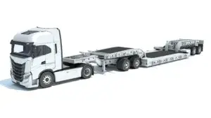 Extendable drop deck trailer